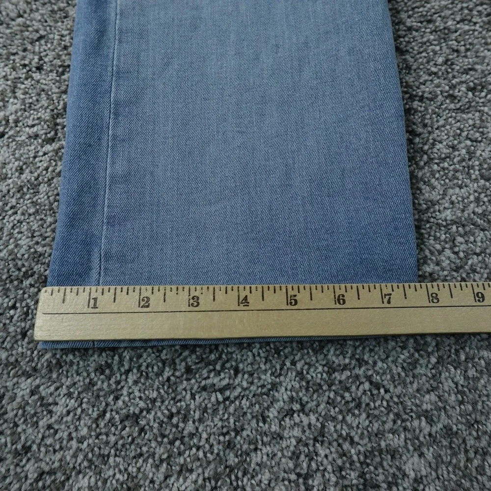 Levis Jeans Mens 32X30 Light Blue Denim Pants 501 Button Fly Straight Stretch